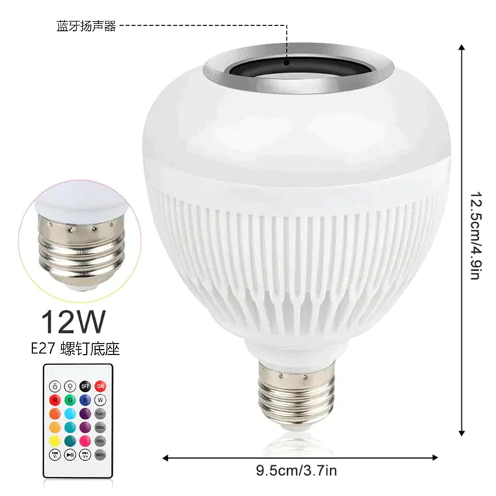 LED 12 Colours Mobile Bluetooth Music Speaker Bulb